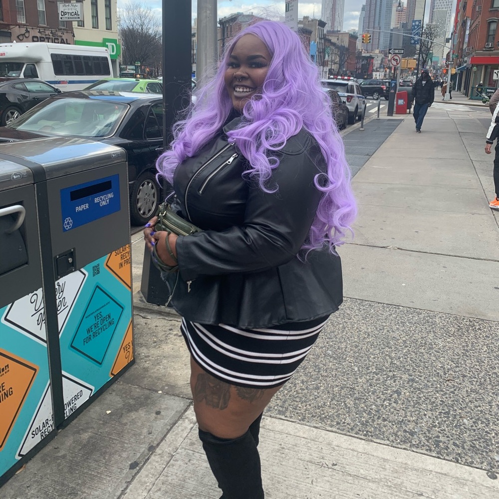 Faux leather jacket